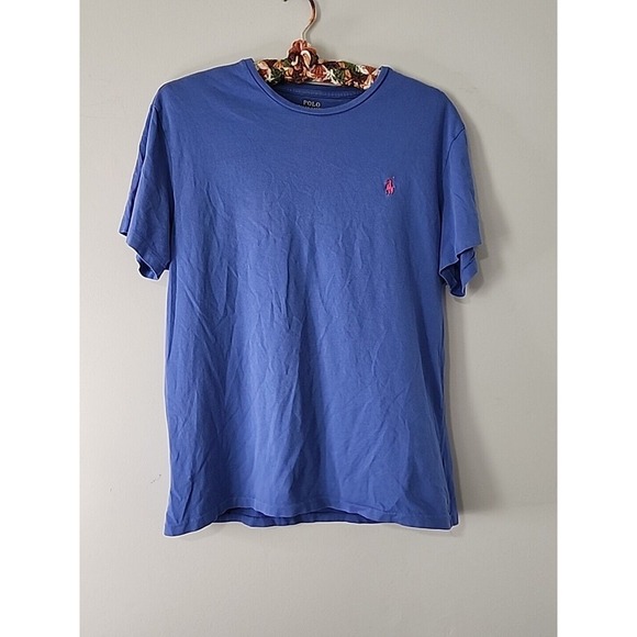 Polo‎ Ralph Lauren Round Neck Purple Short Sleeve T-Shirt Size M pink pony - Picture 1 of 7